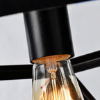 Contemporary Industrial Polygonal Diamond Iron Frame 1-Light Pendant Light For Living Room