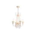 Traditional French Curved Rod Branch Candelabra Iron Frame Crystal 4/6/8 Light Chandelier for Living Room BulbSquare