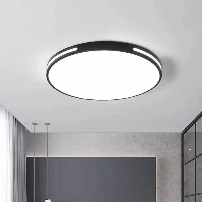 Modern Minimalist Round Acrylic LED Flush Mount Ceiling Light for Living Room