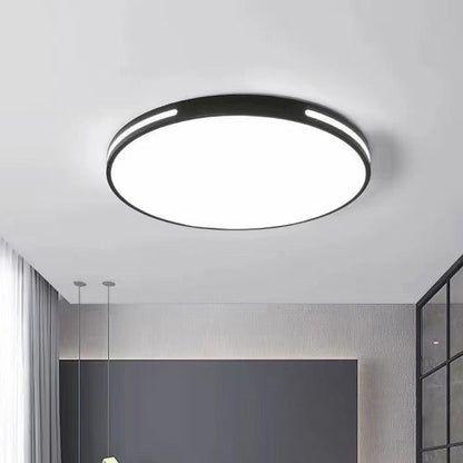 Modern Minimalist Round Acrylic LED Flush Mount Ceiling Light for Living Room