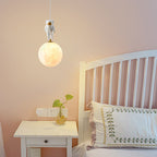 Contemporary Creative Globe Iron Plastic 1-light Kids Pendant Light for Living Room BulbSquare