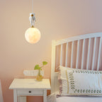 Contemporary Creative Globe Iron Plastic 1-light Kids Pendant Light for Living Room BulbSquare