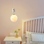 Contemporary Creative Globe Iron Plastic 1-light Kids Pendant Light for Living Room BulbSquare
