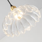 Contemporary Nordic Dome Copper Glass 1/3-Light Pendant Light For Living Room