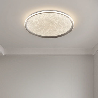 Contemporary Luxury Round Iron Aluminum Acrylic LED Flush Mount Ceiling Light For Living Room