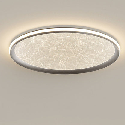 Contemporary Luxury Round Iron Aluminum Acrylic LED Flush Mount Ceiling Light For Living Room