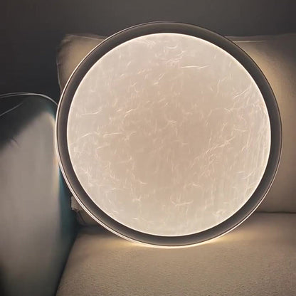 Contemporary Luxury Round Iron Aluminum Acrylic LED Flush Mount Ceiling Light For Living Room