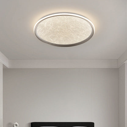 Contemporary Luxury Round Iron Aluminum Acrylic LED Flush Mount Ceiling Light For Living Room