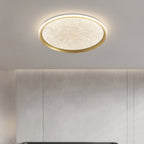 Contemporary Luxury Round Iron Aluminum Acrylic LED Flush Mount Ceiling Light For Living Room
