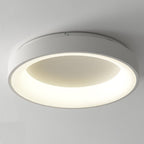Contemporary Nordic Round Aluminum Acrylic LED Flush Mount Ceiling Light for Living Room