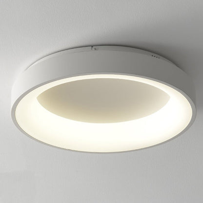 Contemporary Nordic Round Aluminum Acrylic LED Flush Mount Ceiling Light for Living Room