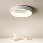 Contemporary Nordic Round Aluminum Acrylic LED Flush Mount Ceiling Light for Living Room