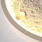Contemporary Creative Round Iron Resin LED Flush Mount Ceiling Light For Living Room