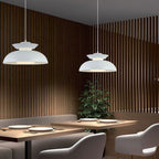 Contemporary Scandinavian Dome Aluminum Acrylic 1-light Pendant Light for Living Room BulbSquare