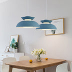Contemporary Scandinavian Dome Aluminum Acrylic 1-light Pendant Light for Living Room BulbSquare