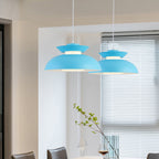 Contemporary Scandinavian Dome Aluminum Acrylic 1-light Pendant Light for Living Room BulbSquare