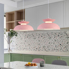Contemporary Scandinavian Dome Aluminum Acrylic 1-light Pendant Light for Living Room BulbSquare