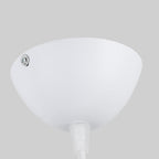 Contemporary Scandinavian Dome Aluminum Acrylic 1-light Pendant Light for Living Room BulbSquare