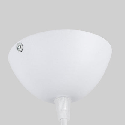 Contemporary Scandinavian Dome Aluminum Acrylic 1-light Pendant Light for Living Room