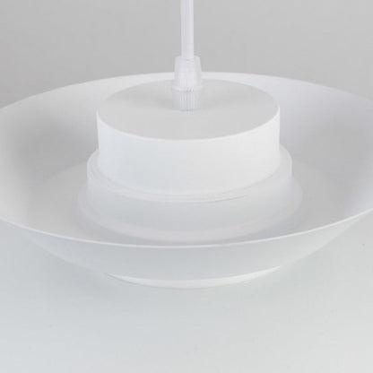 Contemporary Scandinavian Dome Aluminum Acrylic 1-light Pendant Light for Living Room
