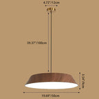 Traditional Japanese Round Iron Acrylic LED Pendant Light For Living Room