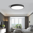Contemporary Scandinavian Round Iron Acrylic LED Flush Mount Ceiling Light For Living Room