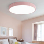 Contemporary Scandinavian Round Iron Acrylic LED Flush Mount Ceiling Light For Living Room