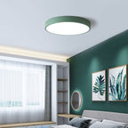 Contemporary Scandinavian Round Iron Acrylic LED Flush Mount Ceiling Light For Living Room