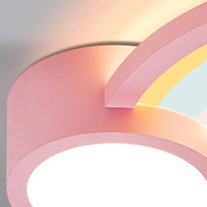 Contemporary Creative Cloud Iron Acrylic LED Kids Flush Mount Ceiling Light for Living Room