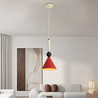 Contemporary Nordic Cone Iron 1-Light Pendant Light For Living Room