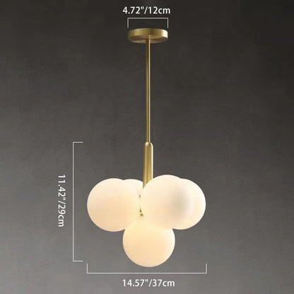 Contemporary Luxury Globe Iron Aluminum Glass 5/13-light Chandelier for Living Room