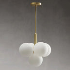 Contemporary Luxury Globe Iron Aluminum Glass 5/13-light Chandelier for Living Room BulbSquare