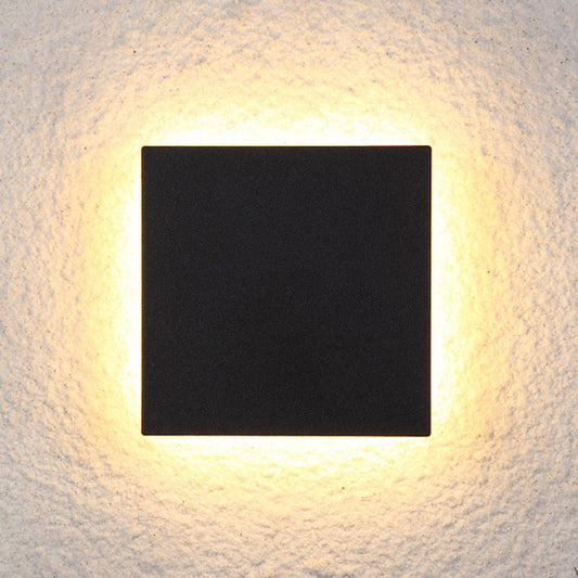 Modern Minimalist Square Aluminum LED Wall Sconce Lamp For Living Room