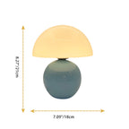 Contemporary Nordic Round Ceramic Glass 1-Light Table Lamp For Living Room Lumendat