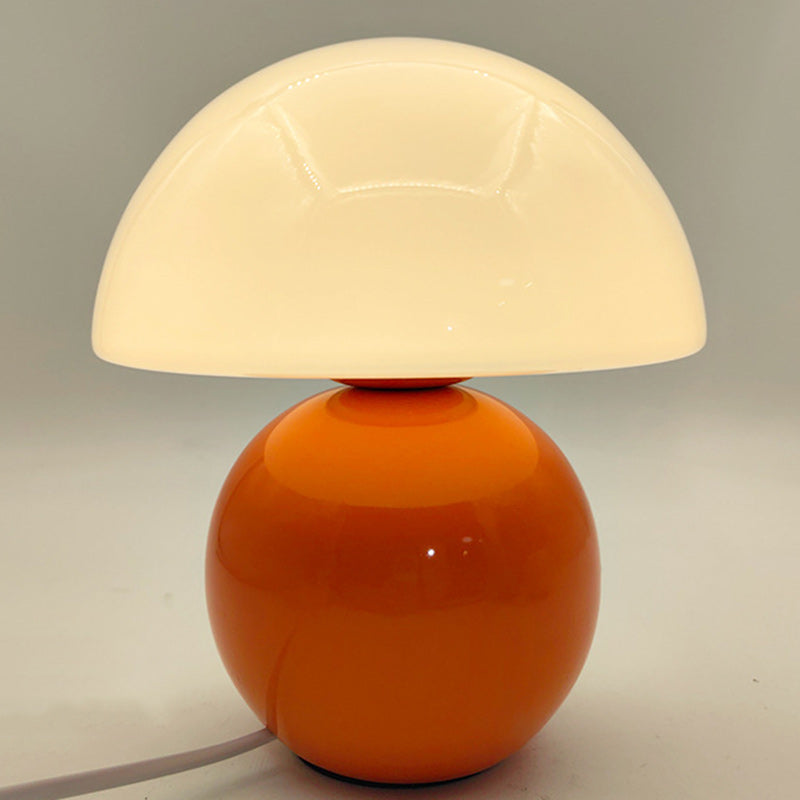 Contemporary Nordic Round Ceramic Glass 1-Light Table Lamp For Living Room Lumendat