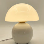 Contemporary Nordic Round Ceramic Glass 1-Light Table Lamp For Living Room Lumendat