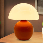 Contemporary Nordic Round Ceramic Glass 1-Light Table Lamp For Living Room Lumendat