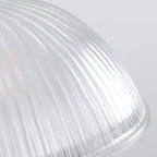 Contemporary Nordic Dome Wood Glass 1-Light Pendant Light For Living Room