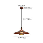 Contemporary Retro Round Iron 1-Light Pendant Light For Living Room