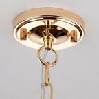 Contemporary Luxury Teardrop Iron Crystal 1-Light Pendant Light For Living Room