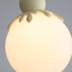 Contemporary Creative Globe Resin Plastic 1-Light Pendant Light For Living Room