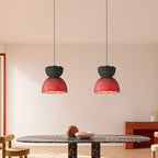 Contemporary Scandinavian Round Plastic 1-Light Pendant Light For Living Room