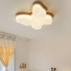 Contemporary Nordic Butterfly Iron Plastic LED Kids Semi-flush Mount Ceiling Light for Living Room