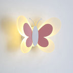 Lumendat Contemporary Creative Butterfly Iron Glass LED Kids Wall Sconce Lamp For Living Room Lumendat