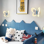 Lumendat Contemporary Creative Butterfly Iron Glass LED Kids Wall Sconce Lamp For Living Room Lumendat