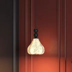 Traditional French Oval Iron Fabric 1-Light Pendant Light For Living Room