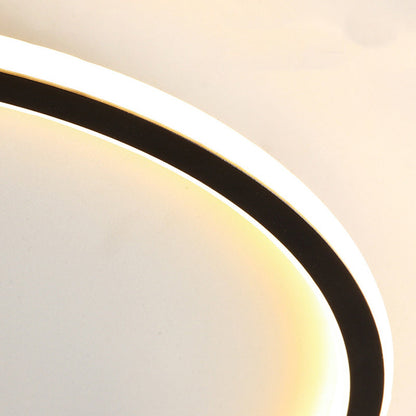 Modern Minimalist Round Iron Acrylic LED Flush Mount Ceiling Light for Living Room