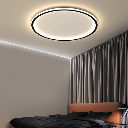 Modern Minimalist Round Iron Acrylic LED Flush Mount Ceiling Light for Living Room