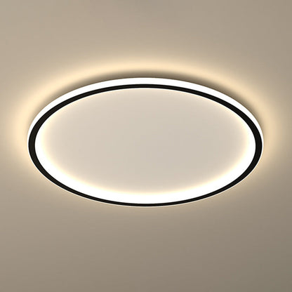 Modern Minimalist Round Iron Acrylic LED Flush Mount Ceiling Light for Living Room