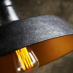 Contemporary Industrial Round Iron 1-Light Pendant Light For Living Room